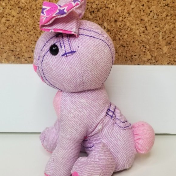 90s Vintage Miniature Doodle Pets Bunny Rabbit Plush - Picture 2 of 6